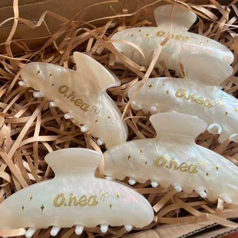 Kẹp tóc O.hea dành cho nữ, phiên bản giới hạn, ẩn xà cừ